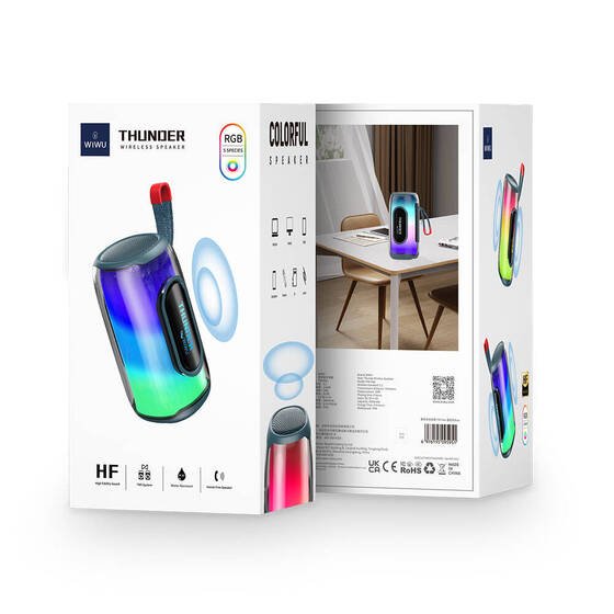 Wiwu P40 Max Thunder Bluetooth Speaker Hoparlör Mavi