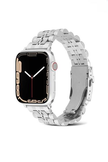 ​​​Apple Watch Ultra 49mm KRD-54 Metal Klipsli Tasarım Kordon