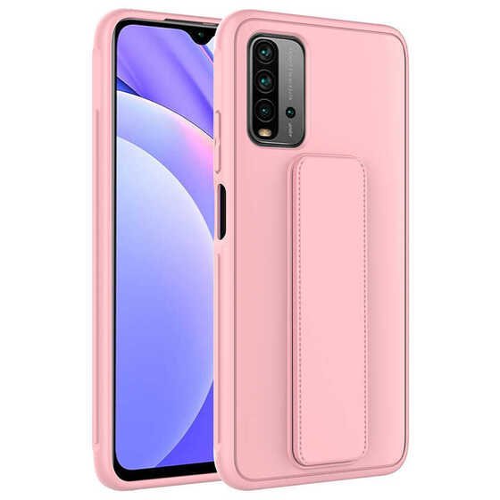 Xiaomi Redmi 9T Kılıf Standlı Mat Yüzey Kamera Çıkıntılı İnce Tasarım Kapak