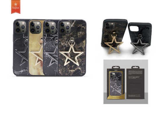 Apple iPhone 12 Kılıf Kajsa Starry Serisi Marble Kapak