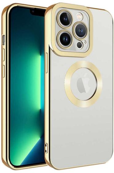 Apple iPhone 11 Pro Max Köşeleri Renkli Şeffaf Kamera Korumalı Silikon Luxury Kapak