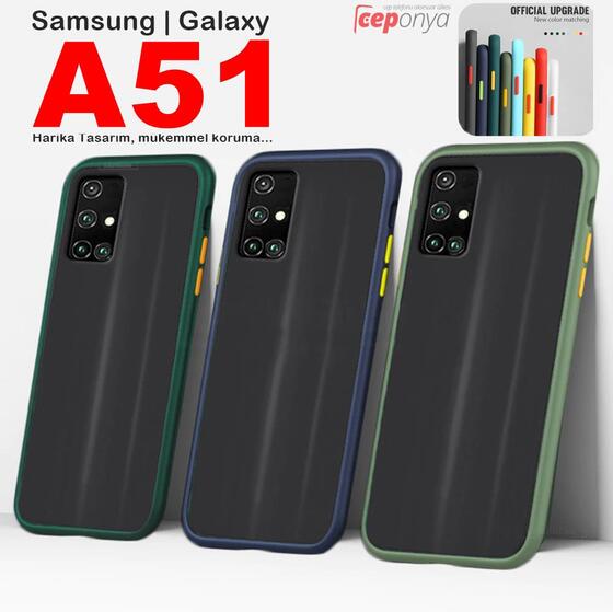 Galaxy A51 Yüksek Kenarlı El İzi Yapmayan Mat Kalite Kılıf