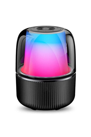 Sh77 Taşınabilir Kablosuz Bluetooth Hoparlör - 360° Stereo Surround Party Speaker - Rgb Işıklı