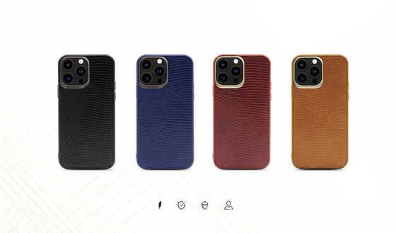 Apple iPhone 13 Pro Max Kılıf Kajsa Preppie Collection Pu Deri Kapak