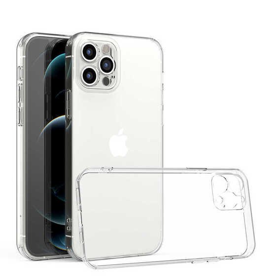 Apple iPhone 12 Pro Kılıf Kamera Korumalı Süper Silikon Kapak