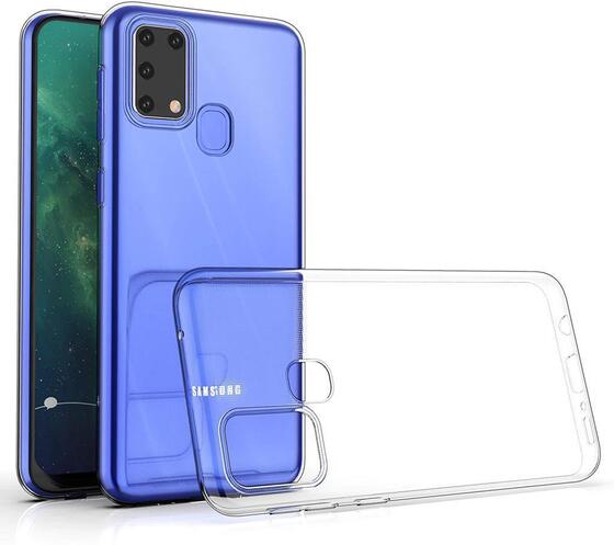 Galaxy M31 Kamera Korumalı İnce Esnek Sararmaz Şeffaf Kılıf