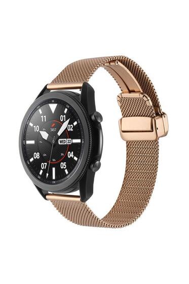 Xiaomi Mi Watch Color Uyumlu KRD-85 Metal Otomatik Mekanizmalı Klips Kordon