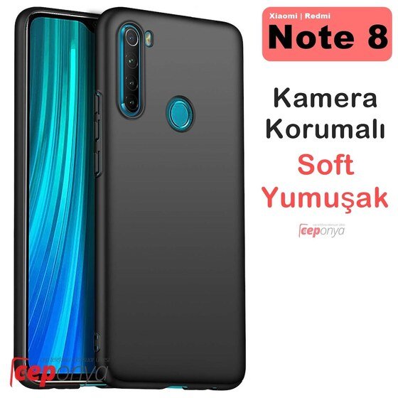 Xiaomi Redmi Note 8 Kaliteli Kamera Korumalı Soft Silikon Kılıf