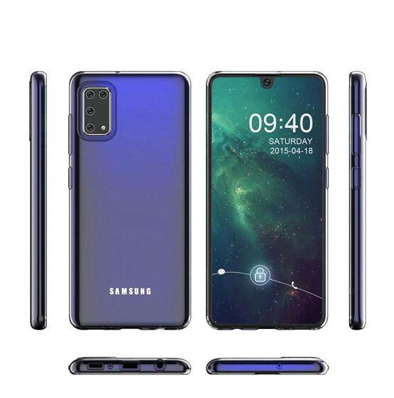 Galaxy M31 Kamera Korumalı İnce Esnek Sararmaz Şeffaf Kılıf