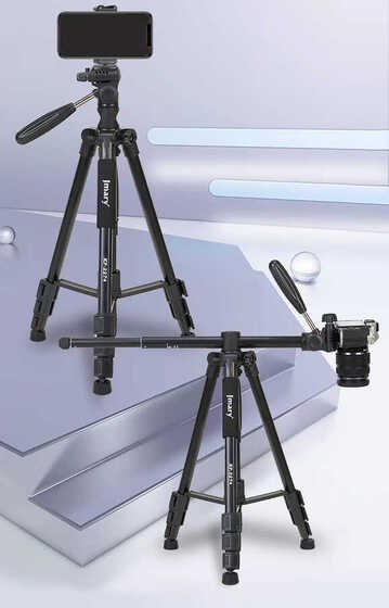 Jmary KP2274 Tripod 147 cm 3 Kademeli Profesyonel Oynar Başlık