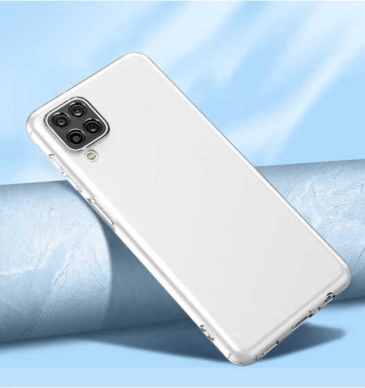 Galaxy A12 Kılıf Kamera Korumalı Süper Silikon Kapak