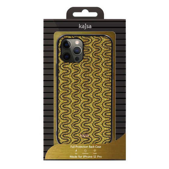 Apple iPhone 12 Pro Kılıf Kajsa Glamorous Serisi Waterfall Pattern Kapak