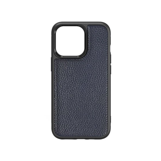 iPhone 13 Mini Uyumlu Kılıf Wiwu Genuine Leather Plastic Calfskin Orjinal Deri Kapak