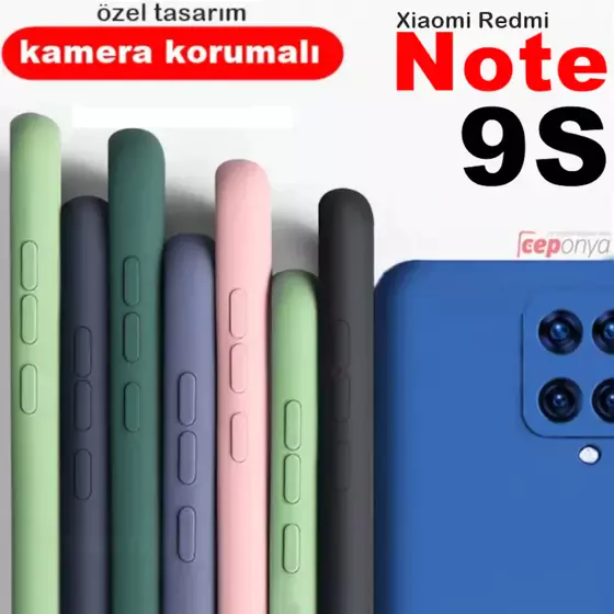 Xiaomi Redmi Note 9S 3D Maximum Kamera Korumalı Silikon Kılıf