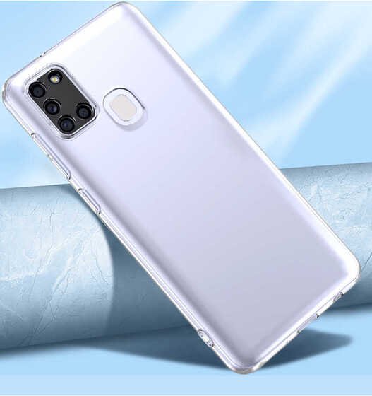 Galaxy A21S Kılıf Kamera Korumalı Süper Silikon Kapak