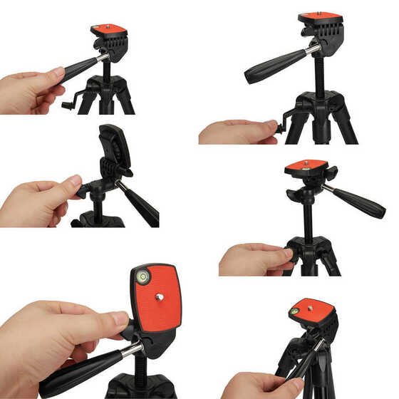 Jmary KP-2205 Tripod 134 cm Uzunluk 3 Kademeli Oynar Başlık Profesyonel