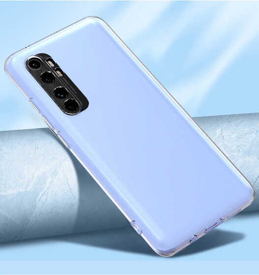 Xiaomi Mi Note 10 Lite Kılıf Kamera Korumalı Süper Silikon Kapak