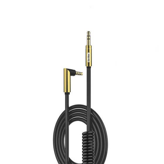 Go Des GAC-216 3.5 mm Spiral Aux Kablo L Tasarım Audio Stereo 180 cm Ses Kablosu