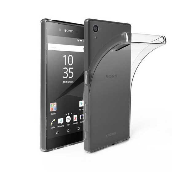 Sony Xperia Z5 Premium Kılıf İnce ve Esnek Şeffaf Süper Silikon