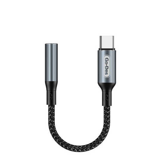 Go Des GD-UC088 Type-C To 3.5 mm Aux Kulaklık Dönüştürücü Çevirici 6 Farklı Ses Modu