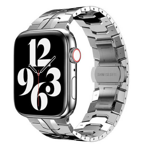 ​​​Apple Watch 7 45mm KRD-63 Klipsli Lüx Metal Kordon