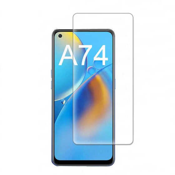 Oppo A74 4G Zore Maxi Glass Temperli Cam Ekran Koruyucu