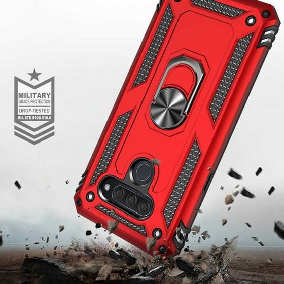 LG Q60 Vega Armor Silikon Zırh Kılıf