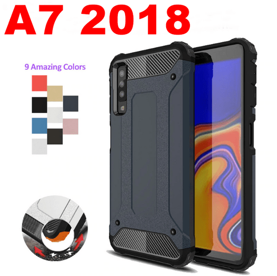 Samsung Galaxy A7 2018 Armor Hibrit Kaliteli Zırh Kılıf