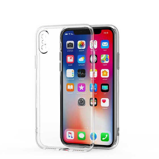 Apple iPhone X Kılıf Kamera Korumalı Süper Silikon Kapak