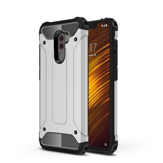 Pocophone F1 Kılıf Armor Hybrid Ultra Koruma Kamera Korumalı Zırh