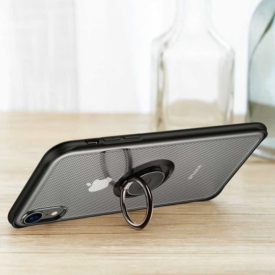 iPhone X/Xs 5.8 Orijinal Baseus Dot Bracket Yüzüklü Standl Kılıf