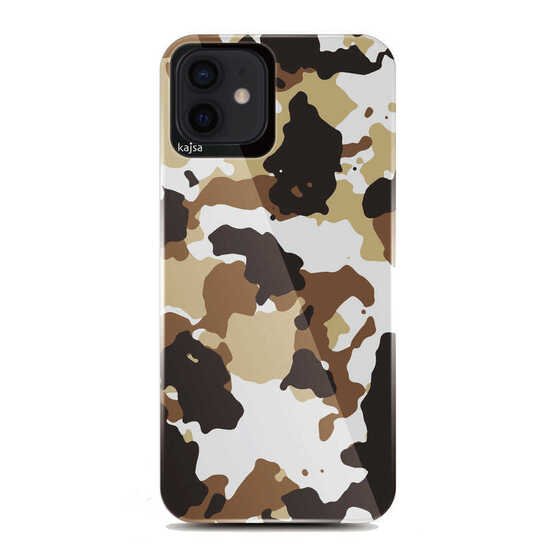 Apple iPhone 12 Pro Kılıf Asker Desenli Kajsa Camo Kapak