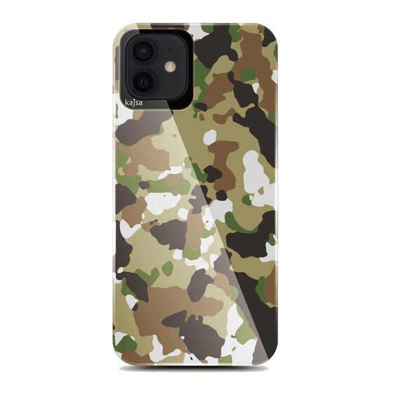 Apple iPhone 12 Pro Kılıf Asker Desenli Kajsa Camo Kapak