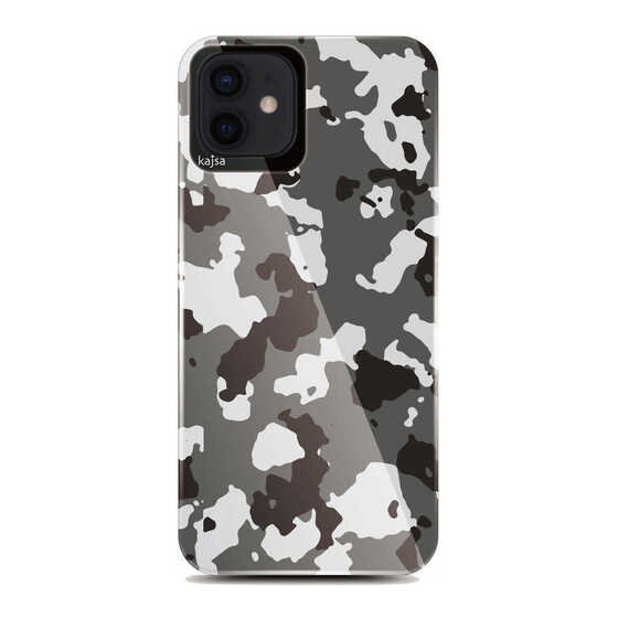 Apple iPhone 12 Pro Kılıf Asker Desenli Kajsa Camo Kapak