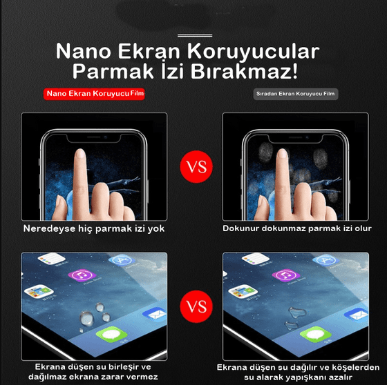 Apple iPhone X Nano Cam Ekran Koruyucu