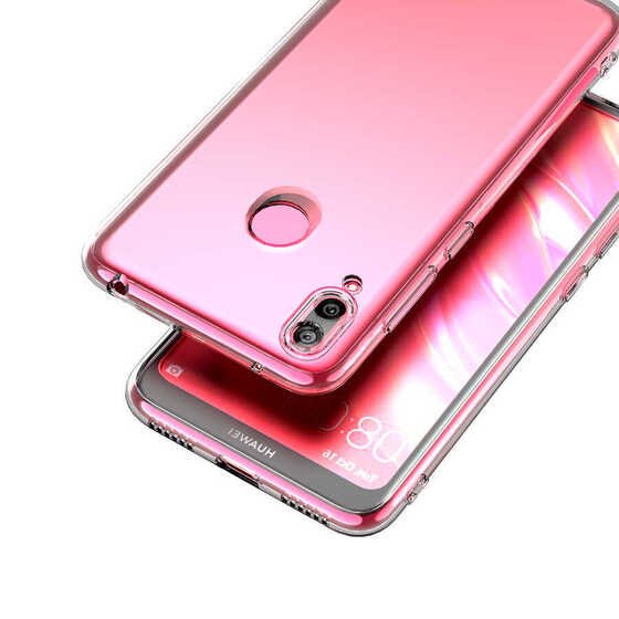 Huawei Y7 Prime 2019 Kılıf Kamera Korumalı Süper Silikon Kapak