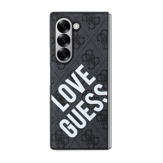 Galaxy Z Fold 6 Kılıf Guess Orjinal Lisanslı Love Guess Printing Kapak