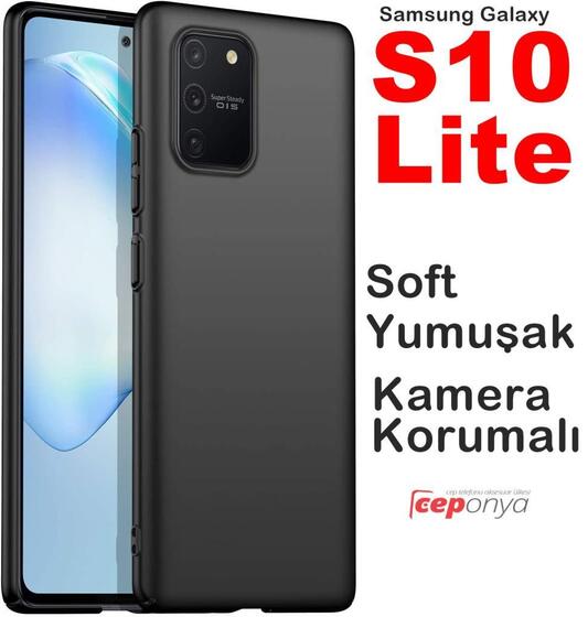 Galaxy S10 Lite Kamera Korumalı Mat Soft Esnek Silikon Kılıf