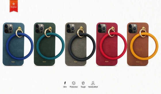 Apple iPhone 12 Pro Kılıf Kajsa Splendid Serisi Morandi Ring Kapak