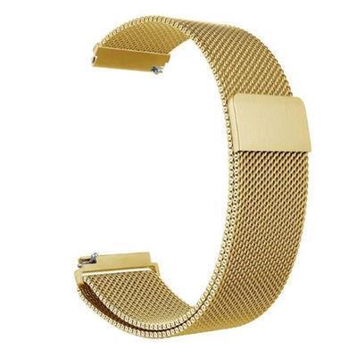 Oppo Watch 46mm 22mm Metal Tel Örgü Lüx Kordon + Metal Kordon Dönüştürücü