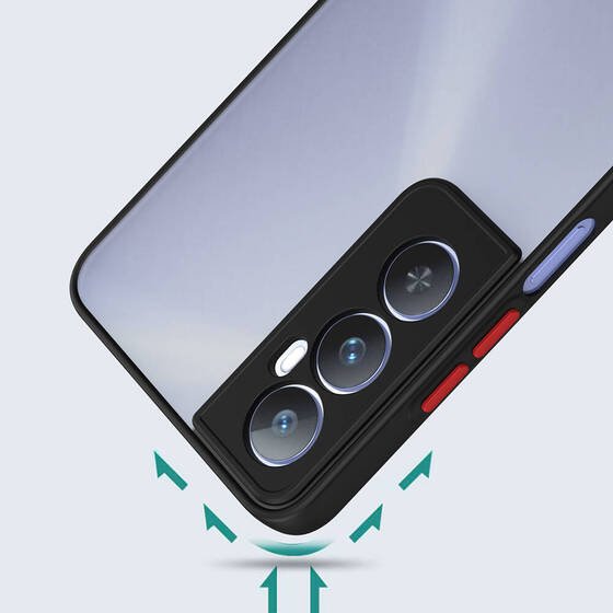 Realme C65 4G Kılıf Mat Yüzey Kamera Korumalı Silikon