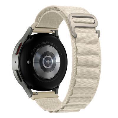 Oppo Watch 46mm 22mm Renkli Hasır Tokalı Kordon + Metal Kordon Dönüştürücü