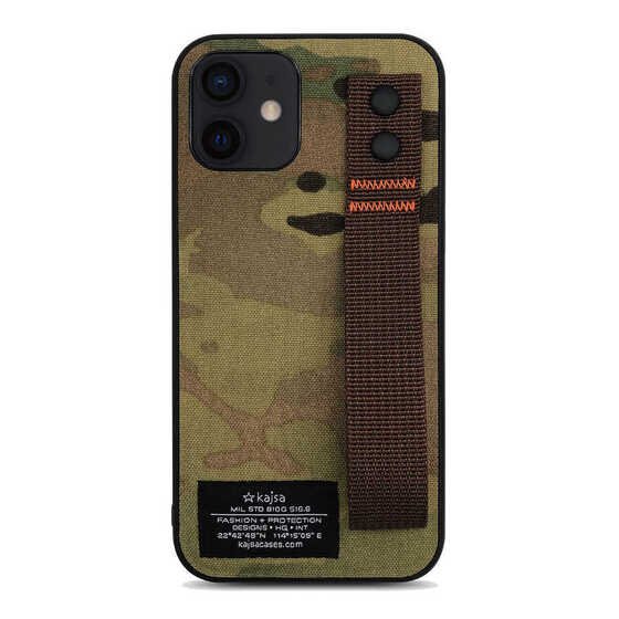 Apple iPhone 12 Kılıf Kajsa Cordura Serisi Military Kapak