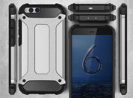 Xiaomi Mi 6 Kılıf Armor Hybrid Zırh Silikon