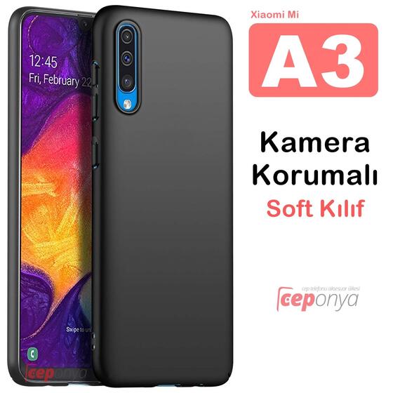 Xiaomi Mi A3 Kamera Korumalı Kaliteli Soft Silikon Kılıf