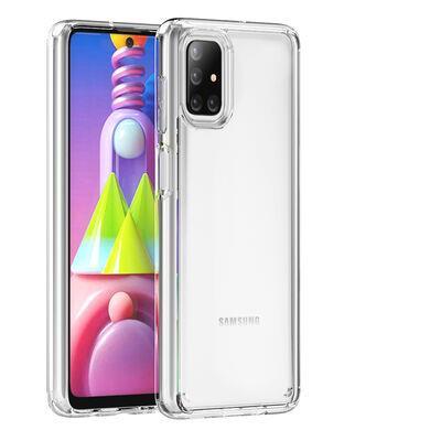 Galaxy M51 Kılıf Darbe Emici Kamera Çıkıntılı Antişok Şeffaf