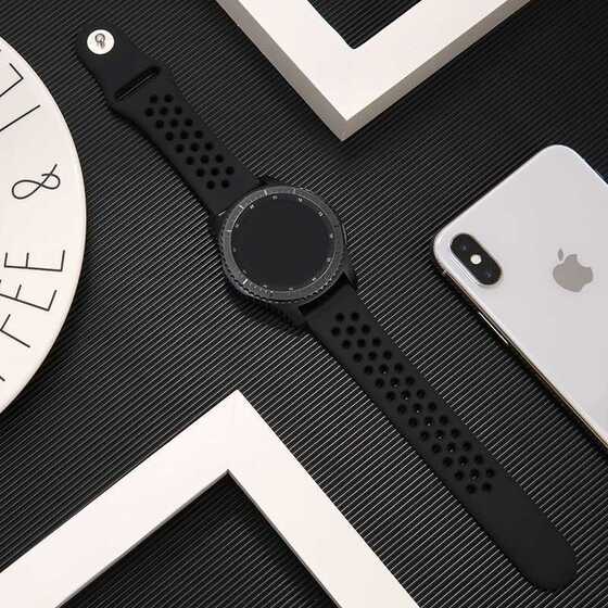 Xiaomi Mi Watch Color KRD-02 Suya Dayanıklı Delikli Renkli Silikon Kordon