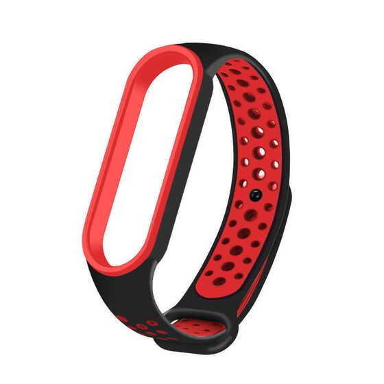 Xiaomi Mi Band 6 KRD-02 Suya Dayanıklı Delikli Renkli Silikon Kordon