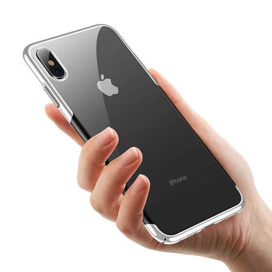 Orijinal Baseus iPhone XS Max 6.5 Kılıf Glitter Köşeleri Renkli