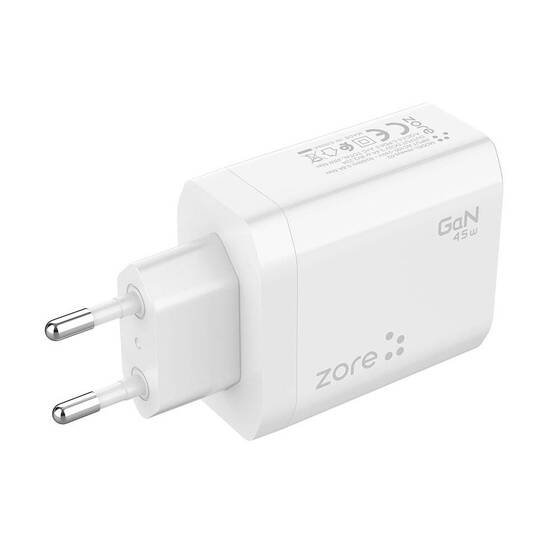 Always-02 GaN Tech Type-C PD4.0 USB-A QC3.0 Hızlı Şarj Özellikli Seyahat Şarj Başlığı 45W